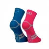 Calcetines Sporcks Six Seconds Azul Rosa -Ciclismo Tienda calcetines sporcks six seconds azul rosa