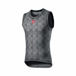 Camiseta Interior Castelli Pro Mesh Sin Mangas Negro Blanco
