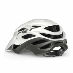 Casco Met Veleno Blanco Gris Mate 5 Casco Met Veleno Blanco Gris Mate -Ciclismo Tienda casco met veleno blanco gris mate 1