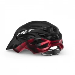 Casco Met Veleno Negro Rojo Mate Brillo -Ciclismo Tienda casco met veleno negro rojo mate brillo 1