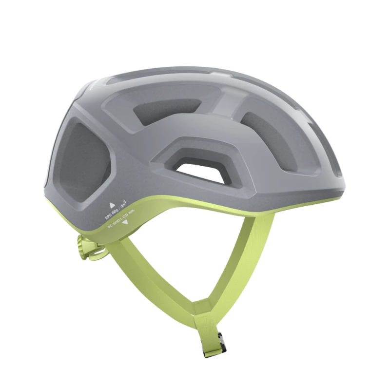 Casco Poc Ventral Lite Gris Verde Lima 4 Casco Poc Ventral Lite Gris Verde Lima - Imagen 2