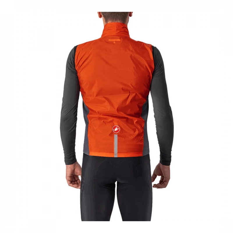 Chaleco Cortavientos Castelli Squadra Stretch Rojo Gris 4 Chaleco Cortavientos Castelli Squadra Stretch Rojo Gris - Imagen 2