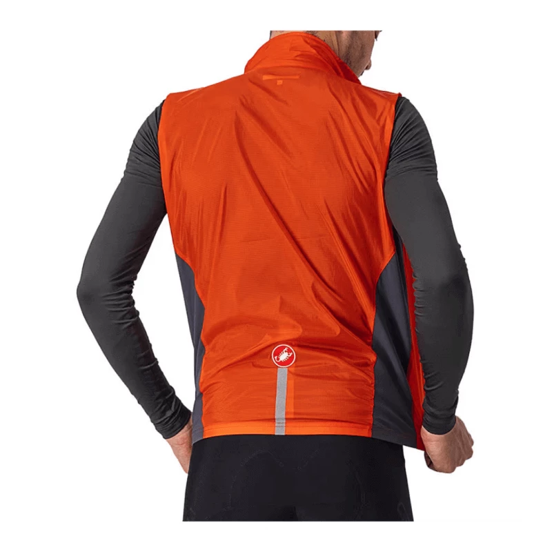 Chaleco Cortavientos Castelli Squadra Stretch Rojo Gris 5 Chaleco Cortavientos Castelli Squadra Stretch Rojo Gris - Imagen 3