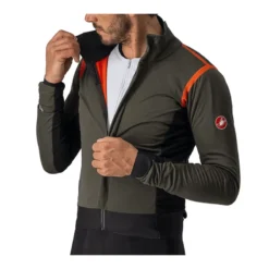 Chaqueta Castelli Alpha Ros 2 Verde Militar -Ciclismo Tienda chaqueta castelli alpha ros 2 verde militar 3