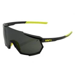 Gafas 100% Racetrap Negro Gloss - Lente Ahumado