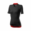 Maillot Castelli Anima 3 Manga Corta Negro Rojo Mujer -Ciclismo Tienda maillot castelli anima 3 manga corta negro rojo mujer