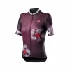 Maillot Castelli Primavera Manga Corta Rojo Oscuro Negro Mujer -Ciclismo Tienda maillot castelli primavera manga corta rojo oscuro negro mujer