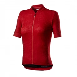 Maillot Castelli Promessa Manga Corta Rojo Mujer