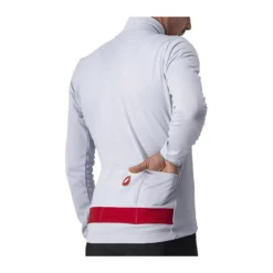 Maillot Castelli Puro 3 FZ Manga Larga Gris Plateado -Ciclismo Tienda maillot castelli puro 3 fz manga larga gris plateado 2