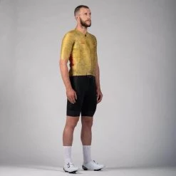 Maillot Pedal Mafia Artist Series PM X OC Drop Cloth Mostaza -Ciclismo Tienda maillot pedal mafia artist series pm x oc drop cloth mostaza 2