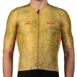 Maillot Pedal Mafia Artist Series PM X OC Drop Cloth Mostaza