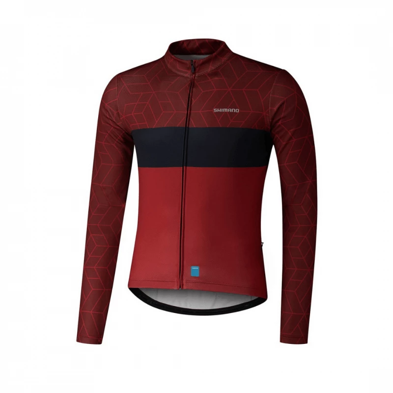 Maillot Shimano Vertex Manga Larga Rojo 3 Maillot Shimano Vertex Manga Larga Rojo