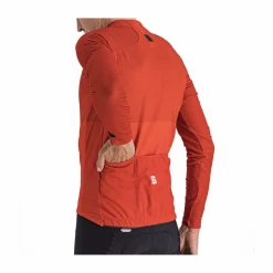 Maillot Sportful BodyFit Pro Thermal Manga Larga Naranja -Ciclismo Tienda maillot sportful bodyfit pro thermal manga larga naranja 3