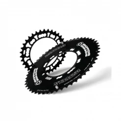 Plato Ovalado Rotor Q-Ring Aero Exterior Negro