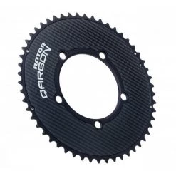 Plato Redondo Rotor NoQ Qarbon Exterior Negro -Ciclismo Tienda plato redondo rotor noq qarbon exterior negro 1